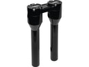 Clubstyle Straight Risers With Black Clamp Black - 1 Inch x 8 Inch