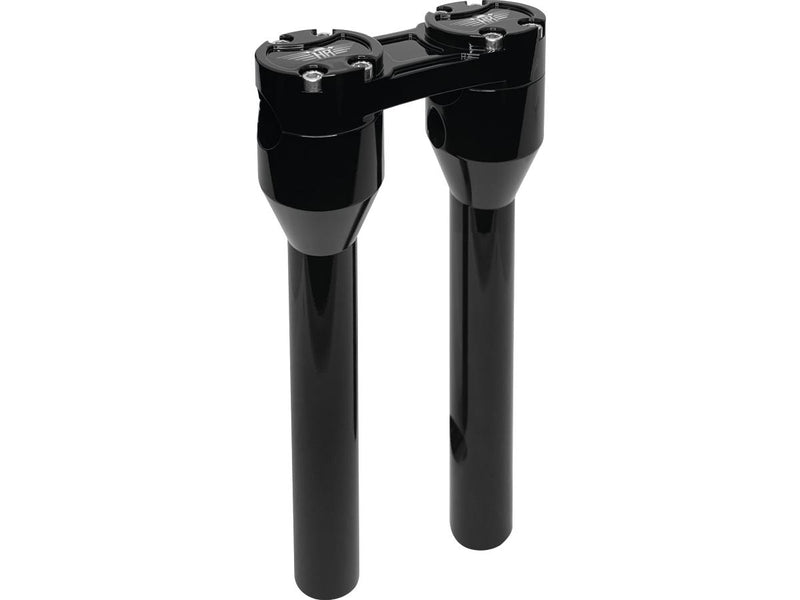 Clubstyle Straight Risers With Black Clamp Black - 1 Inch x 10 Inch