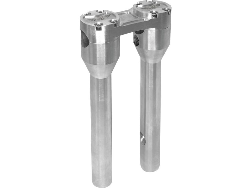 Clubstyle Straight Risers With Silver Clamp Silver - 1 Inch x 10 Inch