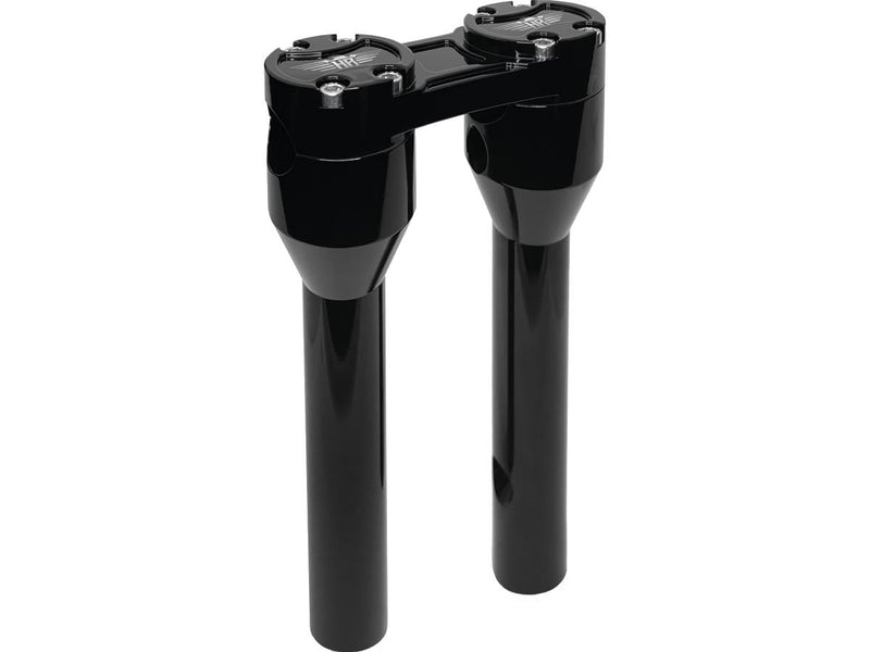 Clubstyle Straight Risers With Black Clamp Black - 1 1/4 Inch x 8 Inch