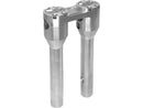 Clubstyle Straight Risers With Silver Clamp Silver - 1 1/4 Inch x 8 Inch