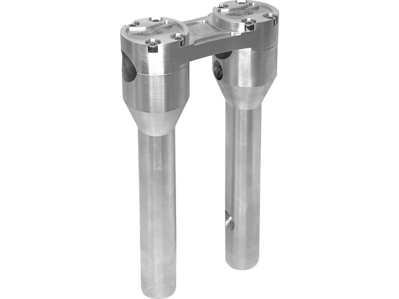 Clubstyle Straight Risers With Silver Clamp Silver - 1 1/4 Inch x 8 Inch