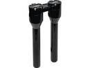 Clubstyle Straight Risers With Black Clamp Black - 1 1/4 Inch x 10 Inch