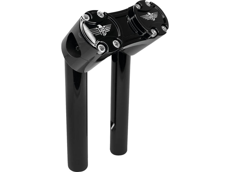 Clubstyle Pullback Risers With Black Clamp Black - 1 Inch x 6 Inch