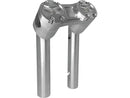 Clubstyle Pullback Risers With Silver Clamp Silver - 1 Inch x 6 Inch