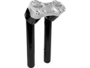 Clubstyle Pullback Risers With Silver Clamp Black - 1 Inch x 8 Inch