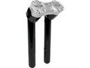 Clubstyle Pullback Risers With Silver Clamp Black - 1 Inch x 10 Inch
