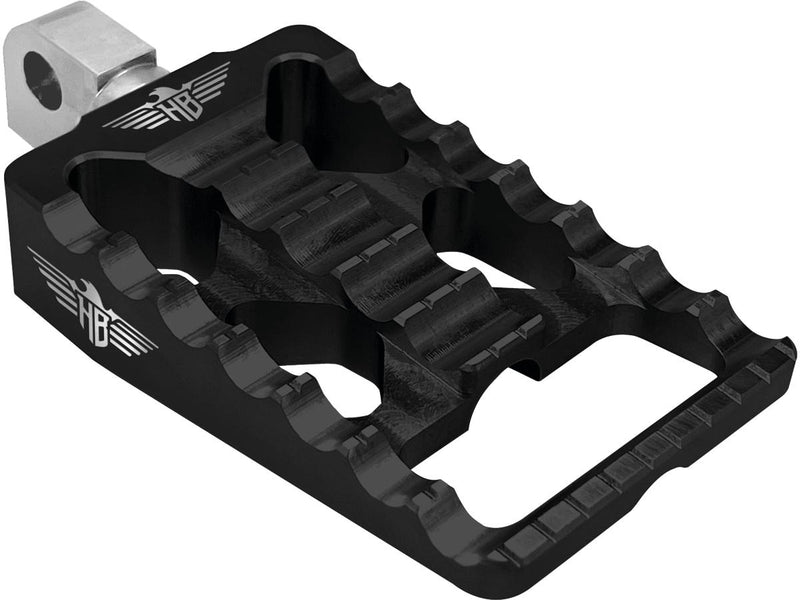 MX V1 Driver Mount Foot Pegs Black Anodized