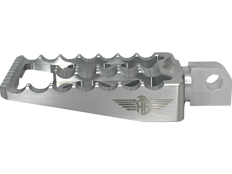 MX V1 Driver Mount Foot Pegs Silver Anodized