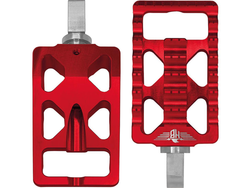 MX V1 Passenger Mount Foot Pegs Red Anodized