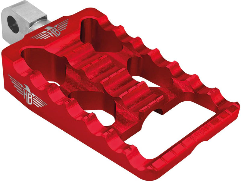 MX V1 Passenger Mount Foot Pegs Red Anodized