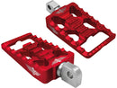 MX V1 Male Mount Foot Pegs Red Anodized