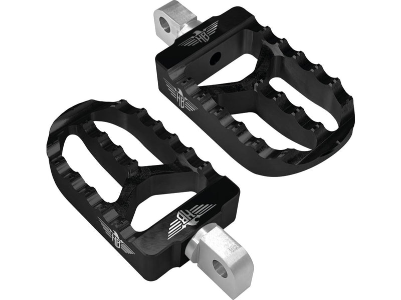 MX V2 Driver Mount Foot Pegs Black Anodized