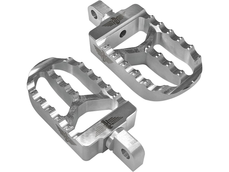 MX V2 Driver Mount Foot Pegs Silver Anodized