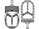 MX V2 Male Mount Foot Pegs Silver Anodized