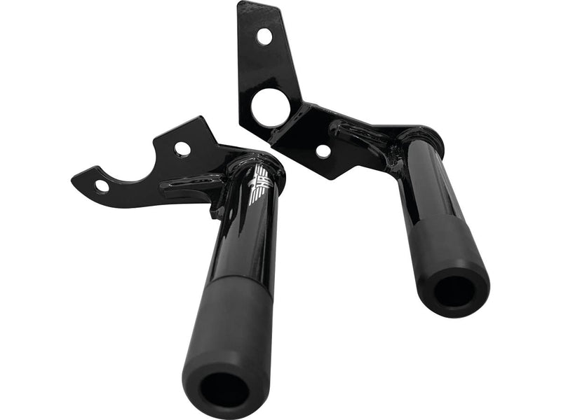 Club-Style Passenger Pegs Crash Bar Gloss Black