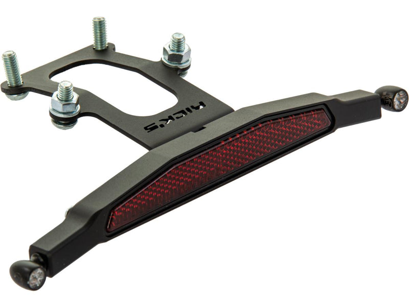 Sportster S Rear Turn Signal Bracket Without Turn Signals Black Powder Coated