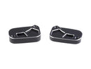 Custom Front Brake & Clutch Master Cylinder Cover Set Black Cut Brake Side Clutch Side