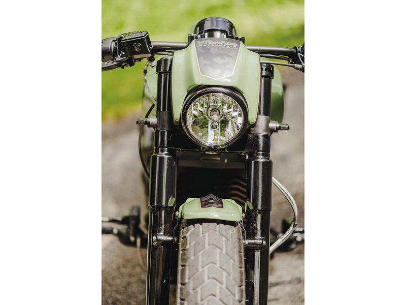 Old School Front Fender Gloss Black For 15-23 Scout