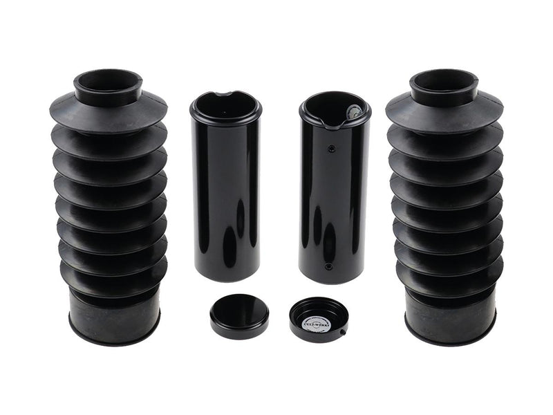 Fork Cover Kit Long Version 6 Pieces Fork Boots Black With CW-Logo