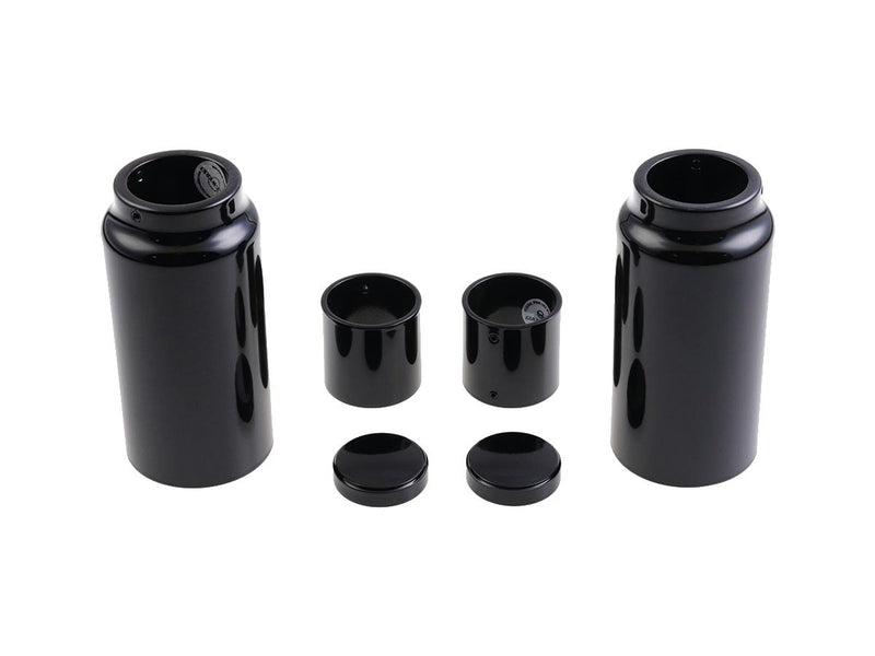 Fork Cover Kit Short Version 6 Pieces Aluminium Black