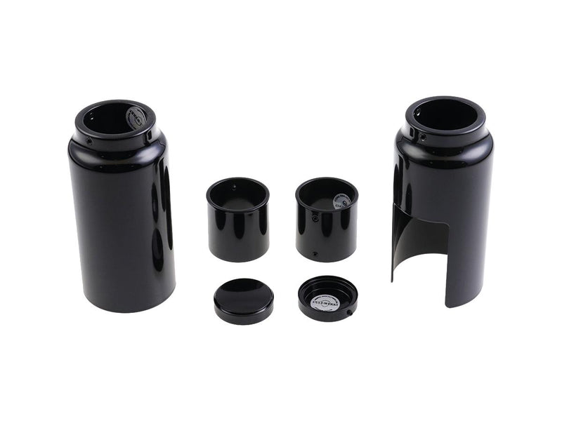 Fork Cover Kit Short Version 6 Pieces Aluminium Black