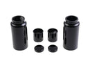 Fork Cover Kit Short Version 6 Pieces Aluminium Black With CW-Logo