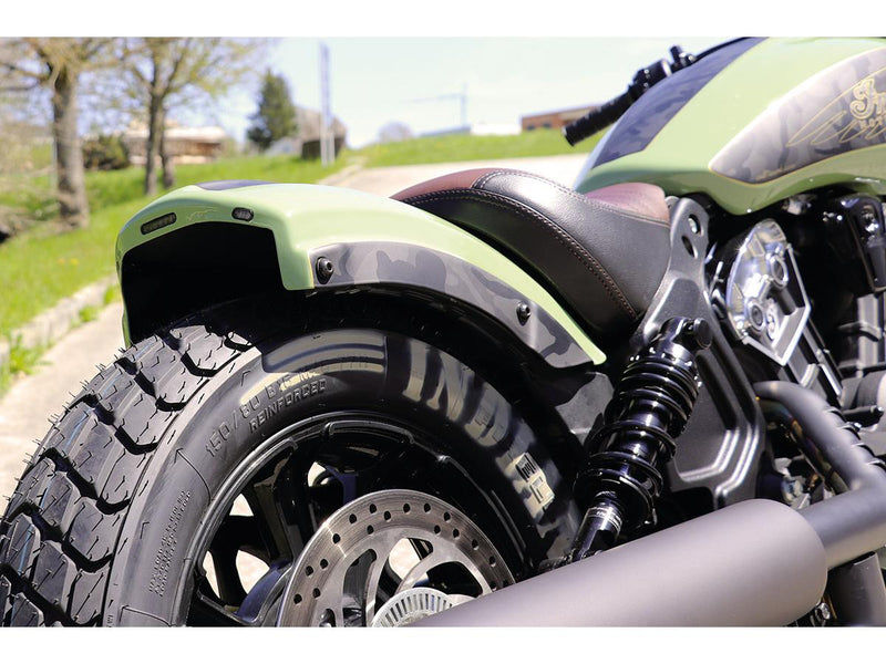 Bobber Rear Fender Clear Without Taillight Black Ready To Paint