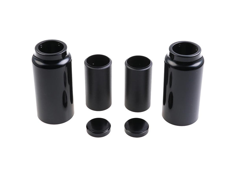 Fork Cover Kit Middle Version 6 Pieces Aluminium Black