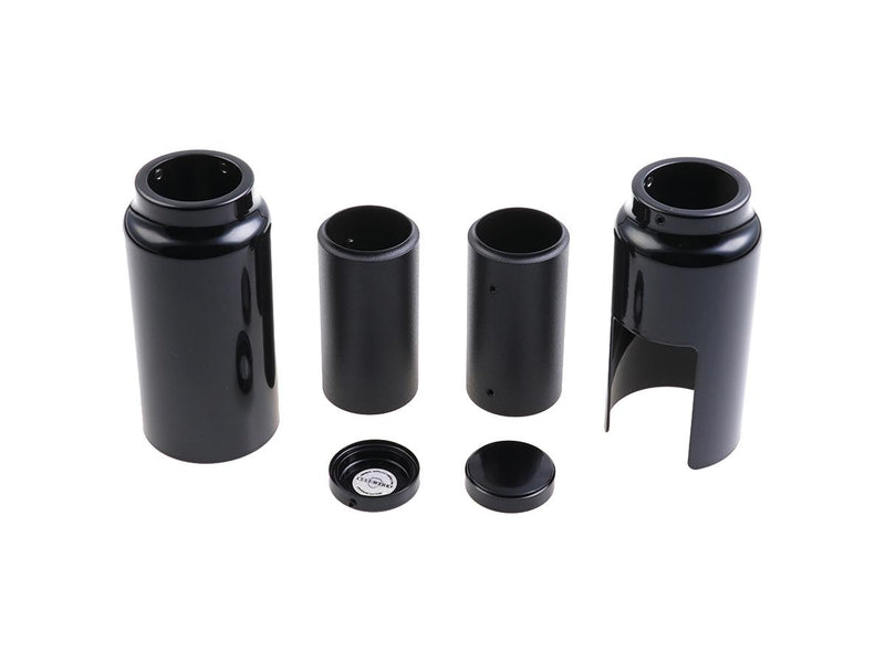 Fork Cover Kit Middle Version 6 Pieces Aluminium Black