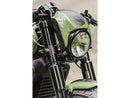 Indian Scout Shorty Front Turn Signal With Bracket Set Black Smoke LED