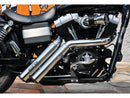Firestarter Exhaust System Without Heat Shield Polished Smooth End Cap Polished 2.5" For 07-16 Dyna