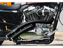 Rainbow Down Under Exhaust System Without Heat Shield Polished Smooth End Cap Polished 2.5" For 04-16 Sportster