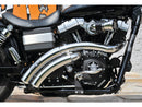 Rainbow Down Under Exhaust System Without Heat Shield Polished Smooth End Cap Polished 2.5" For 87-16 Softail