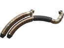 Rainbow V2 Snake On The Road Exhaust System Black Hole Heat Shield Black - 2.5 Inch