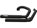 Top Chopp Staggered Exhaust System Without Heat Shield Polished Smooth End Cap Black 2.5" For 02-16 V-Rod