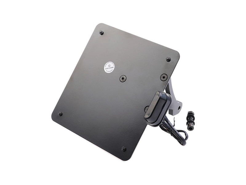 Sidemount License Plate Bracket Kit Black Powder Coated Germany 180 x 200mm For 21-23 Sportster S RH1250S