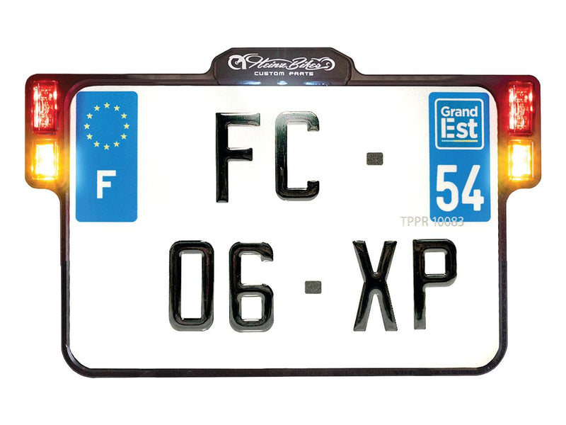 Multifit All-in-One Plate 2.0 With License Plate Light 3in1 LED Sgnals Black France