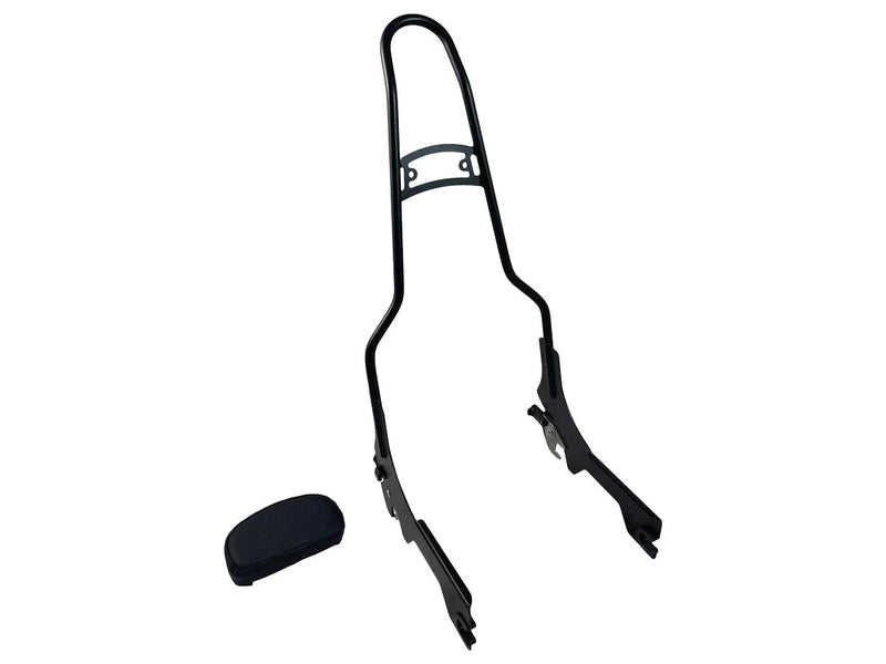 Quick Release Sissy Bar With Pad Gloss Black Powder Coated - 23 Inch