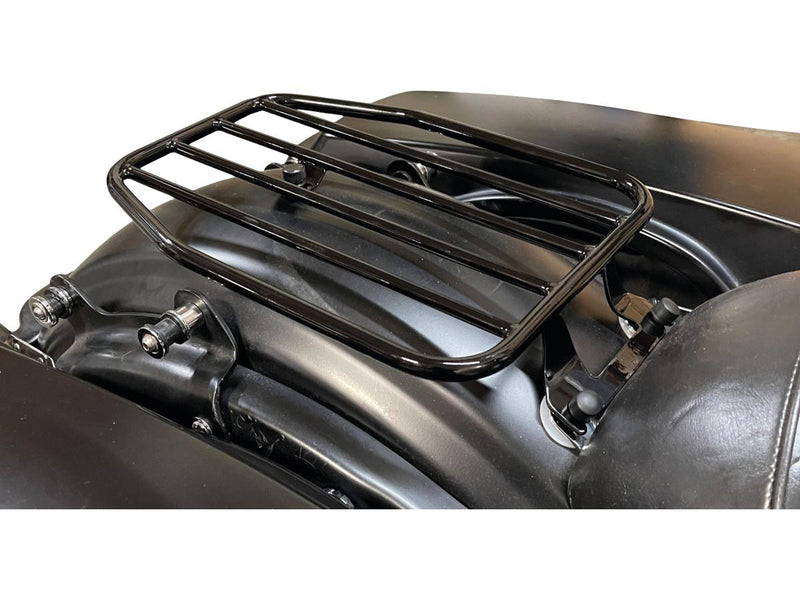 Touring Solo Luggage Rack Gloss Black Powder Coated