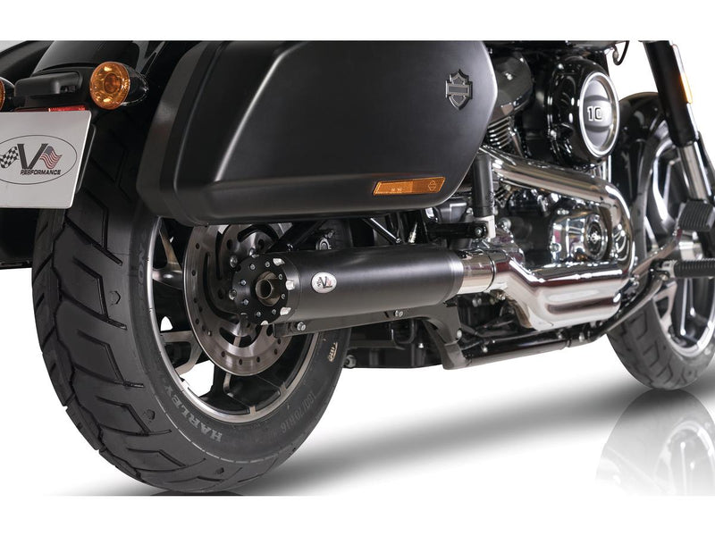 Single Slip-On Muffler Set Chrome