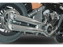 Double Slip-On Muffler Set Endcap Style Slash Cut Chrome For 15-20 Scout