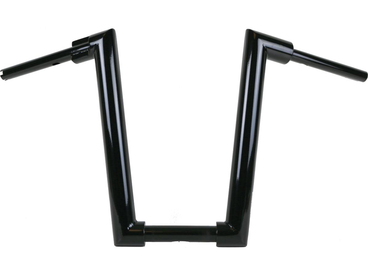 STR8UP Softail Handlebars Extra Tall 430mm Width Lower Tube Black Cabl