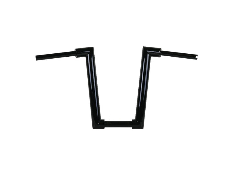 STR8UP Softail Handlebars Extra Tall 430mm Width Lower Tube Black Cable Clutch - 2" x 300mm