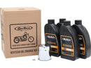 High Performance 4 Liter SAE20W50 Engine Oil Change Kit Chrome Oil Filter For 99-17 Dyna