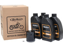 High Performance 4 Liter SAE20W50 Engine Oil Change Kit Black Oil Filter For 99-17 Dyna