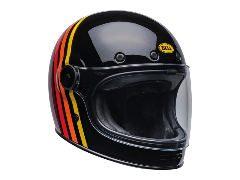 Bullitt Retro Full Face Helmet Reverb Gloss Black! / Red