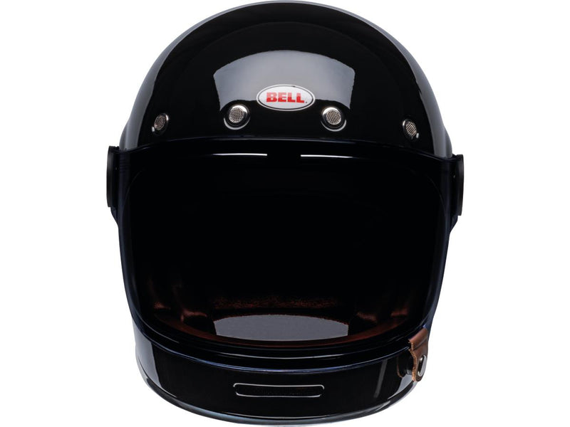Bullitt Retro Full Face Helmet Black / Gloss Black