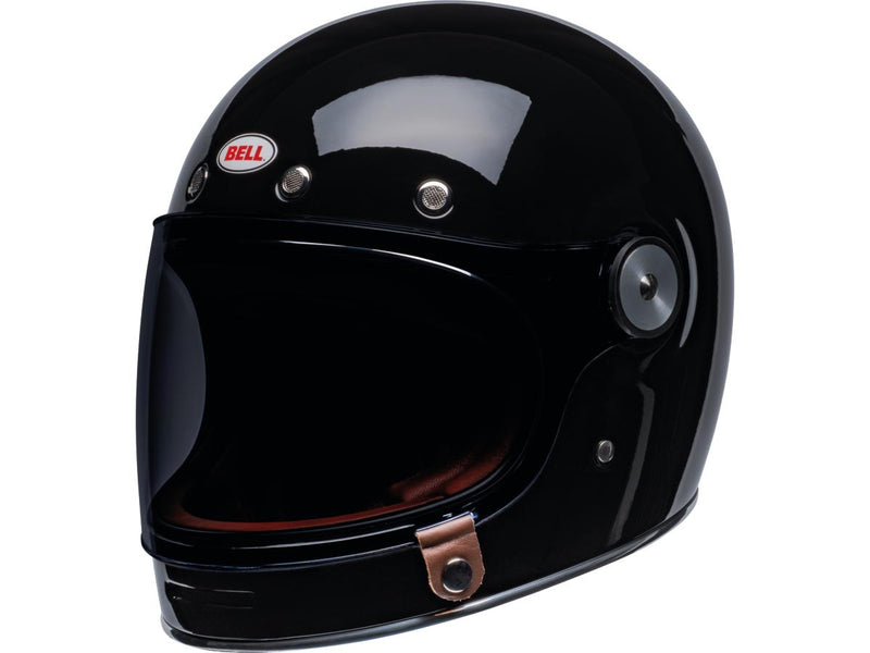 Bullitt Retro Full Face Helmet Black / Gloss Black