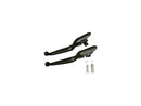 Ergonomic Hand Control Levers Smooth Black Cable Clutch For 18-23 Softail